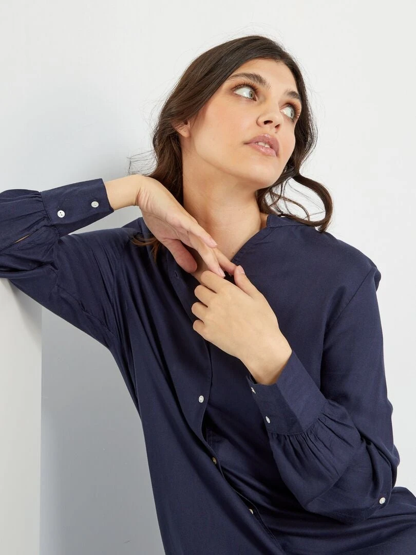 Vestido Largo Vaporoso - AZUL 7 Vestido Largo Vaporoso - AZUL - Imagen 5