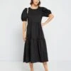 Vestido Midi 'JDY' - Negro -TrendyModa Ventas vestido midi jdy negro abw11 1 frb1