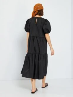 Vestido Midi 'JDY' - Negro -TrendyModa Ventas vestido midi jdy negro abw11 1 frb4