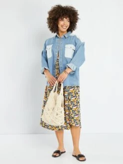 Vestido Midi 'Only' - ROSA -TrendyModa Ventas vestido midi only rosa add03 1 frb2