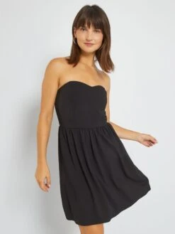 Vestido Palabra De Honor - Negro -TrendyModa Ventas vestido palabra de honor negro zg172 1 frb7