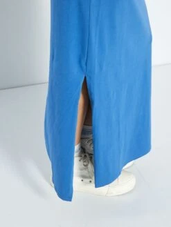 Vestido Premamá Largo - AZUL -TrendyModa Ventas vestido premama largo azul zr548 6 frb5