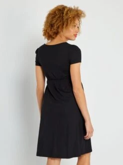 Vestido Premamá - Negro -TrendyModa Ventas vestido premama negro zm848 6 frb3