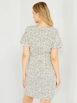 Vestido Premamá Recto Liso - BLANCO -TrendyModa Ventas vestido premama recto liso blanco aej52 1 frb3