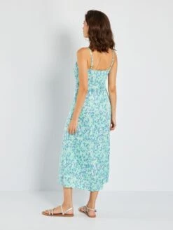 Vestido Satinado Con Tirantes Finos 'JDY' - AZUL -TrendyModa Ventas vestido satinado con tirantes finos jdy azul ale19 1 frb4