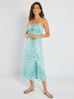 Vestido Satinado Con Tirantes Finos 'JDY' - AZUL -TrendyModa Ventas vestido satinado con tirantes finos jdy azul ale19 1 frb6