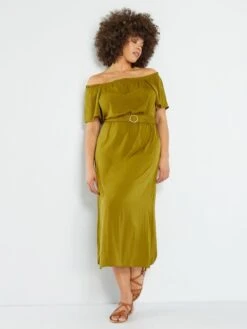 Vestido Satinado - VERDE -TrendyModa Ventas vestido satinado verde aed89 2 frb2