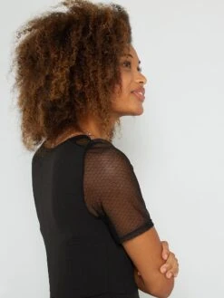 Vestido Skater - Negro -TrendyModa Ventas vestido skater negro yb590 1 frb4