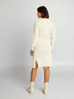 Vestido Tipo Camiseta De Tejido Suave - Beige 9 Vestido Tipo Camiseta De Tejido Suave - Beige -TrendyModa Ventas vestido tipo camiseta de tejido suave beige aju16 1 frb3