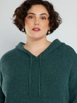 Vestido Tipo Jersey Con Capucha - VERDE -TrendyModa Ventas vestido tipo jersey con capucha verde aeq71 1 frb5