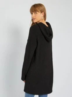 Vestido Tipo Jersey De Canalé Con Capucha - NEGRO 8 Vestido Tipo Jersey De Canalé Con Capucha - NEGRO -TrendyModa Ventas vestido tipo jersey de canale con capucha negro aeq69 1 frb3