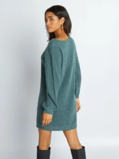 Vestido Tipo Jersey 'JDY' - Azul/verde -TrendyModa Ventas vestido tipo jersey jdy azulverde amv62 4 frb3