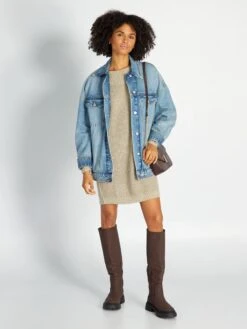 Vestido Tipo Jersey 'JDY' - BEIGE 9 Vestido Tipo Jersey 'JDY' - BEIGE -TrendyModa Ventas vestido tipo jersey jdy beige amv62 1 frb4