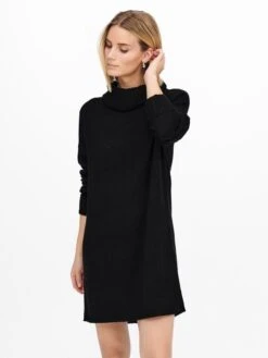 Vestido Tipo Jersey - Negro