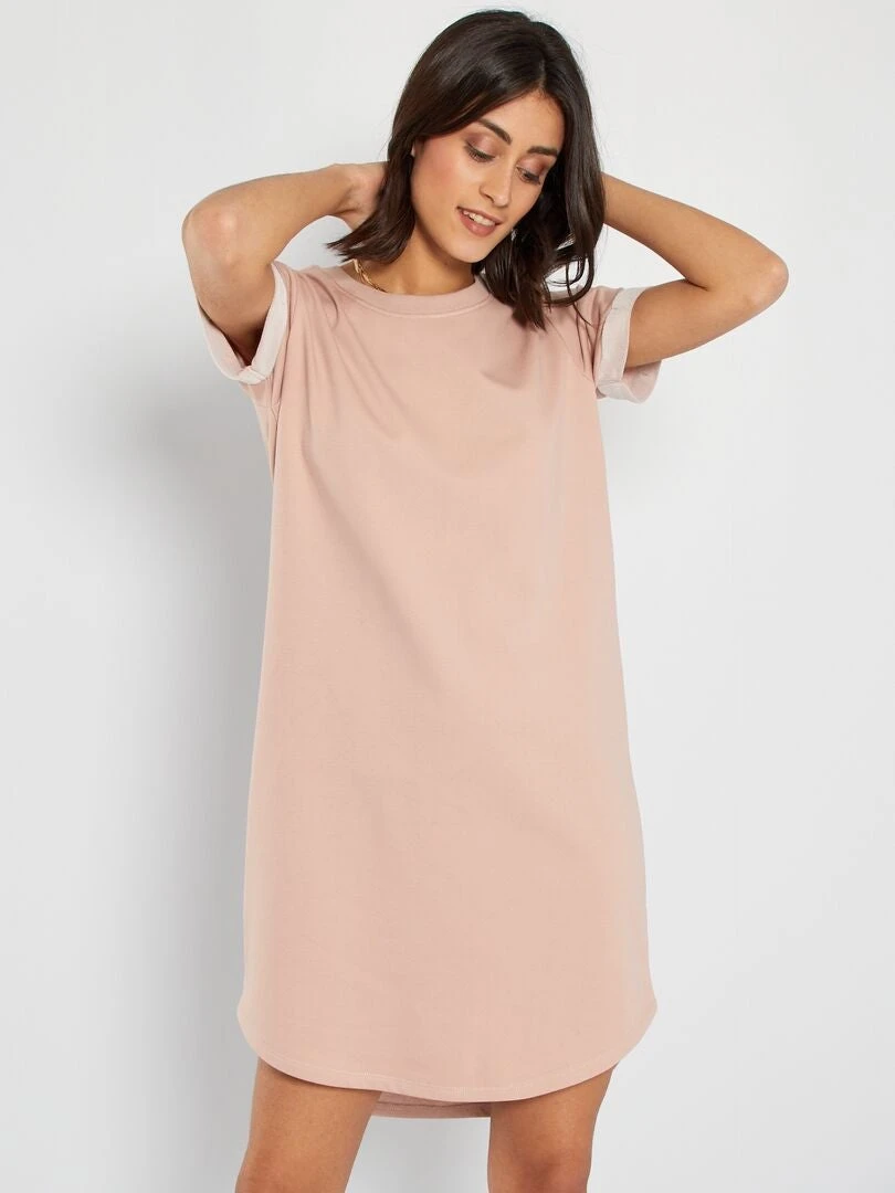 Vestido Tipo Sudadera De Punto 'JDY' - ROSA 3 Vestido Tipo Sudadera De Punto 'JDY' - ROSA