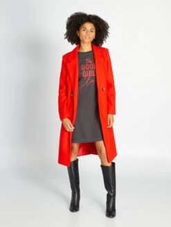 Vestido Tipo Sudadera Estampado - NEGRO -TrendyModa Ventas vestido tipo sudadera estampado negro ajf05 2 frb5