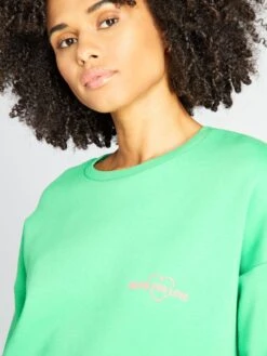 Vestido Tipo Sudadera Estampado - VERDE -TrendyModa Ventas vestido tipo sudadera estampado verde ajf05 1 frb5