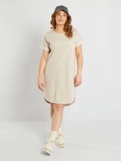 Vestido Tipo Sudadera 'JDY' - BEIGE