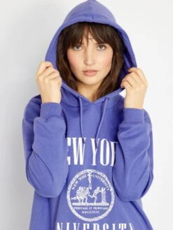 Vestido Tipo Sudadera 'New York University' - PURPURA -TrendyModa Ventas vestido tipo sudadera new york university purpura zo736 1 frb3