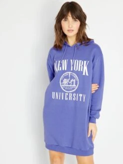 Vestido Tipo Sudadera 'New York University' - PURPURA -TrendyModa Ventas vestido tipo sudadera new york university purpura zo736 1 frb5