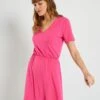 Vestido Vaporoso De Manga Corta - Rosa Indio 2 Vestido Vaporoso De Manga Corta - Rosa Indio -TrendyModa Ventas vestido vaporoso de manga corta rosa indio zo678 2 frb1