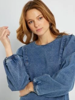 Vestido Vaquero - AZUL -TrendyModa Ventas vestido vaquero azul zi701 2 frb3