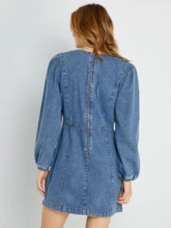 Vestido Vaquero - AZUL -TrendyModa Ventas vestido vaquero azul zi701 2 frb4