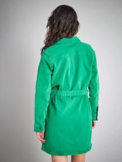 Vestido Vaquero Con Cinturón - Verde Flúor 10 Vestido Vaquero Con Cinturón - Verde Flúor -TrendyModa Ventas vestido vaquero con cinturon verde fluor zq332 2 frb4